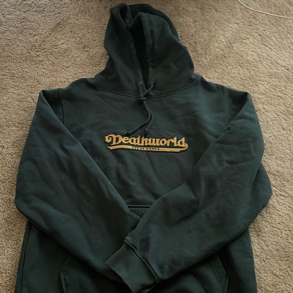 Deathworld green hoodie